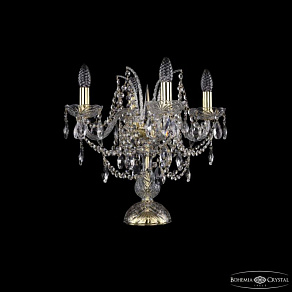 Настольная лампа декоративная Bohemia Ivele Crystal 1411 1411L/4/141-39 G