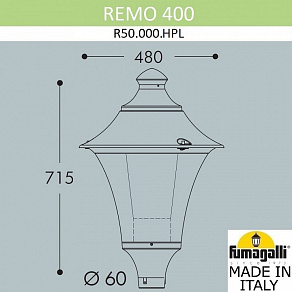 Консольный светильник Fumagalli REMO R50.000.000.LXH27