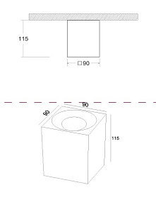 Накладной светильник Maytoni Slim C013CL-01W