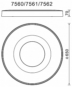 Накладной светильник Mantra Coin 7561