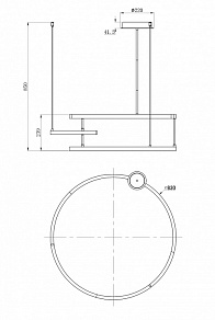 Подвесной светильник Maytoni Line MOD054PL-L52B3K