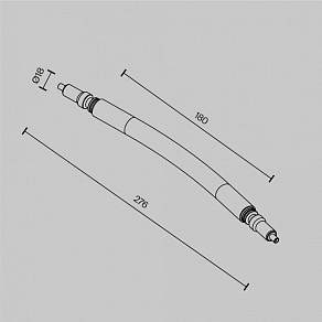 Соединитель угловой L-образный для модульных светильников Maytoni Accessories for system Axity CA005FC-B