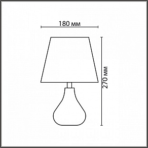 Настольная лампа декоративная Lumion NAINA 8185/1T
