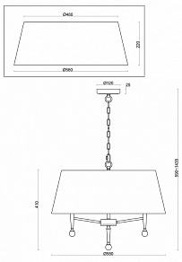 Подвесной светильник Freya Rosemary FR2190PL-05N1