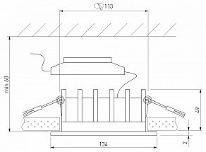 Встраиваемый светильник Elektrostandard Combi a069008