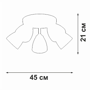 Потолочная люстра Vitaluce V4355 V4355-0/5PL