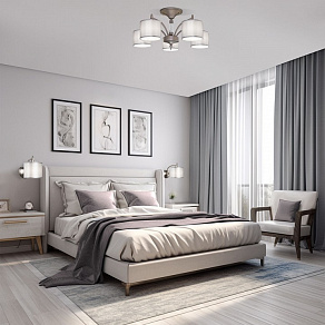 Люстра на штанге Eurosvet Adagio 60080/5 сатин-никель