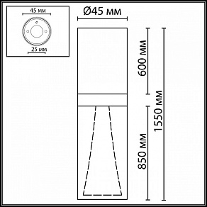 Накладной светильник Odeon Light MIDCENT 7144/4CL