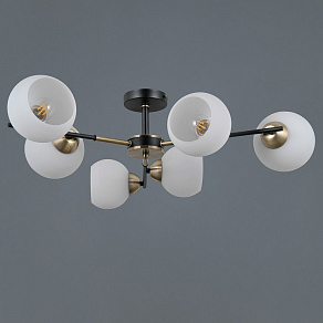 Люстра на штанге ILLUMICO LIBRA IL0469-6CSQ-24 BK AB LIBRA