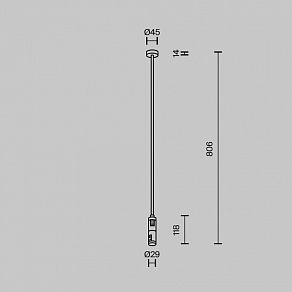 Основание на штанге Maytoni Flarity TRA159C-D1-PT