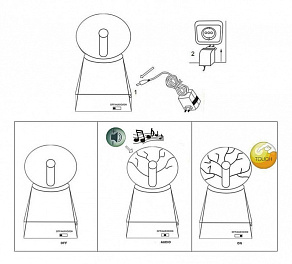 Настольная лампа декоративная Globo Plasma 28011