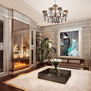 Потолочная люстра Eurosvet Teodore 10103/8 хром/дымчатый хрусталь Strotskis