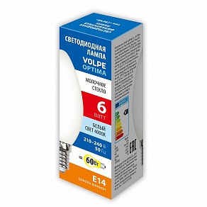 Лампа светодиодная Volpe  E14 6Вт 4000K UL-00008327