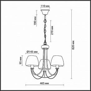 Подвесная люстра Odeon Light Vesto 2057/3