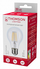 Лампа светодиодная Thomson Filament A60 E27 7Вт 6500K TH-B2330