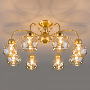 Люстра на штанге Eurosvet Fabia 30148/8 перламутровое золото