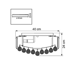 Накладной светильник Osgona Regolo 713054