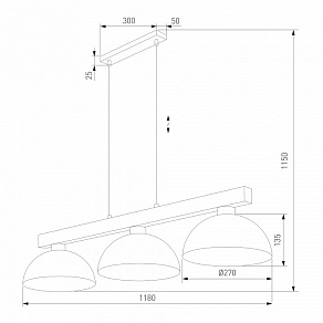 Подвесная люстра TK Lighting  6299