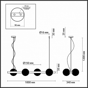 Подвесной светильник Odeon Light Alta 4098/4
