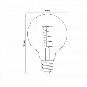 Лампа светодиодная Uniel Golden E27 4Вт K UL-00001818