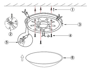 Накладной светильник Globo Palila 40427