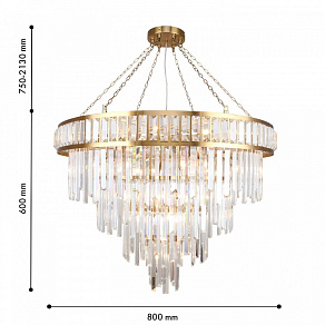 Подвесная люстра Favourite Preston 4732-19P