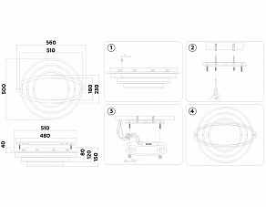 Потолочная люстра Ambrella Light FA FA8524