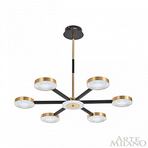 Люстра на штанге Arte Milano Ferrara-72079 272079/6 BK/GD