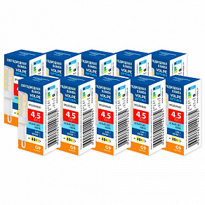 Набор из 10 ламп светодиодных Volpe OPTIMA G9 4.5Вт 4000K UL-00013806