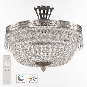Потолочная люстра Bohemia Ivele Crystal 1901 19011/35IV/LED-DIM Ni