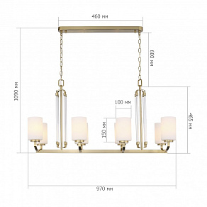 Подвесная люстра ST-Luce BRASS SL1403.333.08