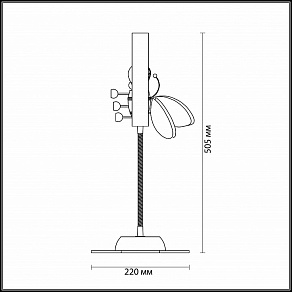 Настольная лампа декоративная Odeon Light Arli 2805/1T