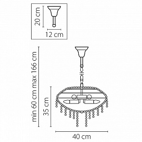 Подвесная люстра Osgona Classic 700090
