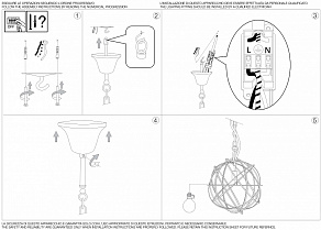Подвесной светильник Ideal Lux Konse KONSE SP1