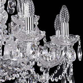 Подвесная люстра Bohemia Ivele Crystal 1411 1411/8+4/195/Ni