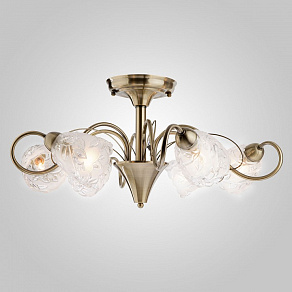 Люстра на штанге Eurosvet 70009 70009/6 античная бронза