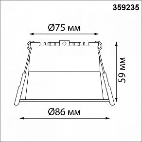 Встраиваемый светильник Novotech Tran 359235