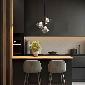 Подвесная люстра Eurosvet Enigma 70161/3 черный