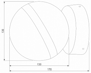 Светильник на штанге Elektrostandard Globo 35132/U черный