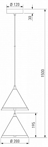 Подвесной светильник Eurosvet Peak 604052 LED бежевый