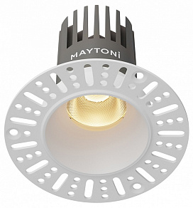 Встраиваемый светильник Maytoni  DL124-10W-2.7K-TRS-W