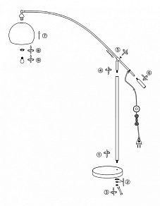 Торшер Globo Newcastle 58229