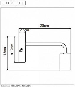 Бра Lucide Scott 45265/01/30