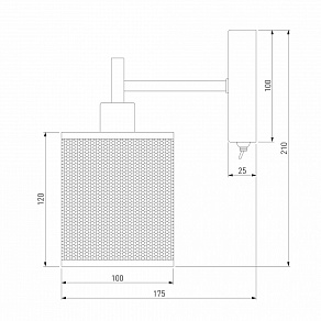 Бра Eurosvet Tela 70109/1 античная бронза