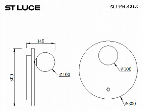 Накладной светильник ST-Luce Earthy SL1194.421.01
