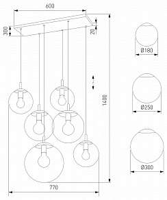 Подвесной светильник TK Lighting Esme 5384 Esme