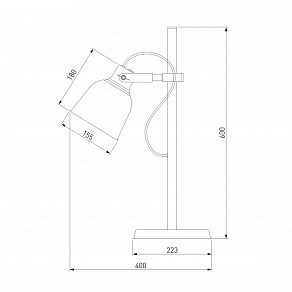 Настольная лампа офисная Eurosvet Projector 01031/1 белый