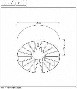 Накладной светильник Lucide Zidane 77185/30/30
