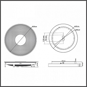 Накладной светильник Sonex Quantum 7753/25L