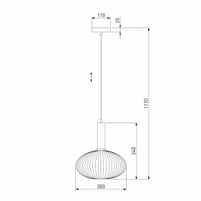 Подвесной светильник Eurosvet Bravo 50183/1 дымчатый